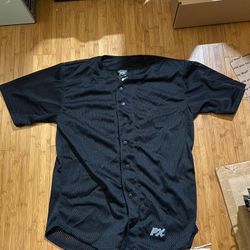 Philly Express PX Mesh Button Up Jersey Black and White Brand New