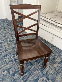 Single wooden chair