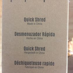 Pampered Chef Quick Shred