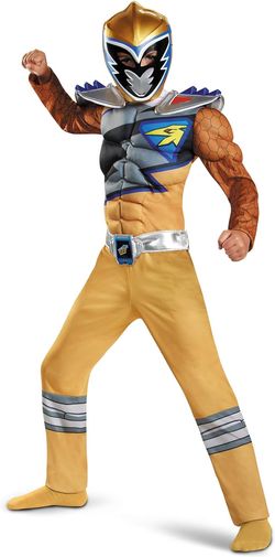 Gold Child Power Ranger Costume Size Medium