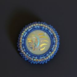 Handmade Beaded phone grip with Rhinestone Detail