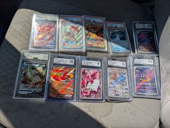 Lot of 10 Graded Pokémon Cards