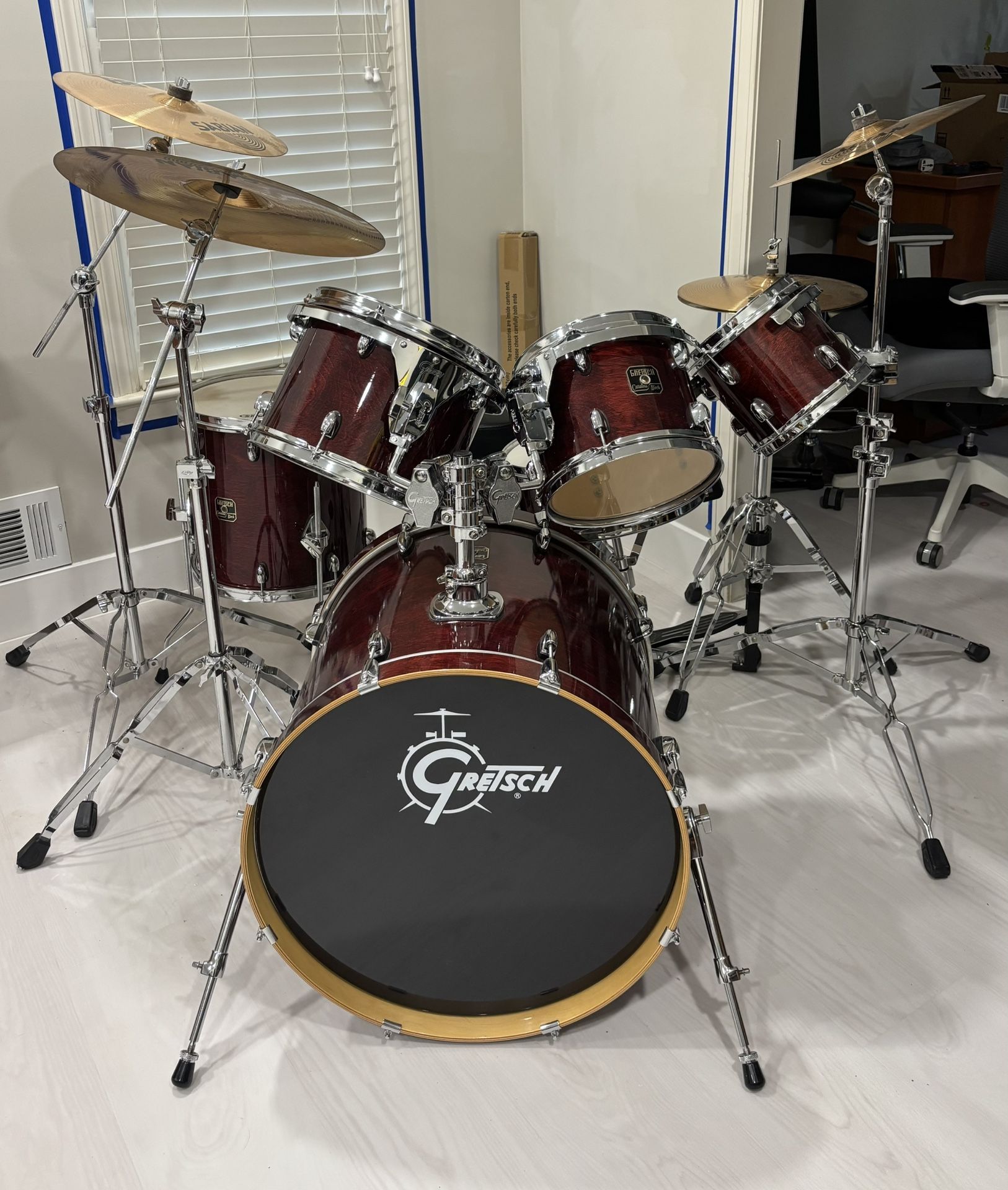 Gretsch Catalina Birch 6 piece drum set with Sabian B8 cymbals