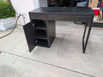 Desk - IKEA Micke Desk with two drawers and shelves
