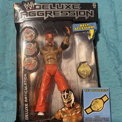 WWE JACKS PACIFIC DELUXE AGRESSION REY MYSTERIO FIGURE