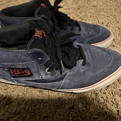 Vans Half Cab Mens 10.5 Navy And Orange 