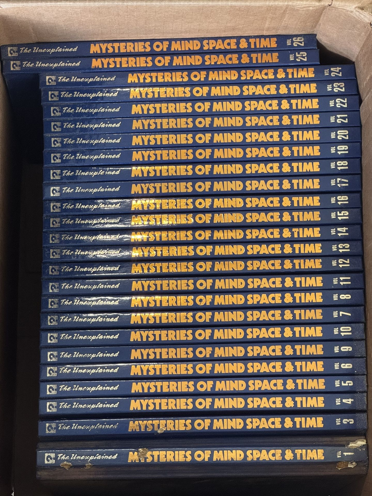 The Unexplained Mysteries of Mind Space and Time Lot Of 25 Volumes 1-26 Not 2