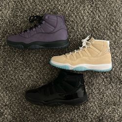 $130-$250 Air Jordan Retro 11 Men’s Size 10-11 Cap & Gown | City Pack | H-Town | Mojave | Las Vegas | Canyon Purple | Black | Off Noir