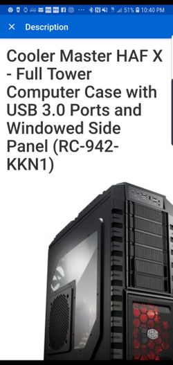 Cooler Master HAF X (RC-942-KKN1) computer case