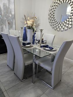 Modern Dining Table with Chairs