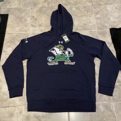 Notre Dame Fighting Irish Under Armour Sweatshirt Men's Blue New