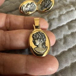 Pendant and Earrings 