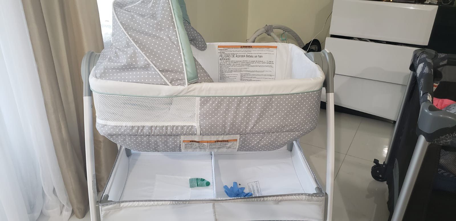 Bassinet and Changing table