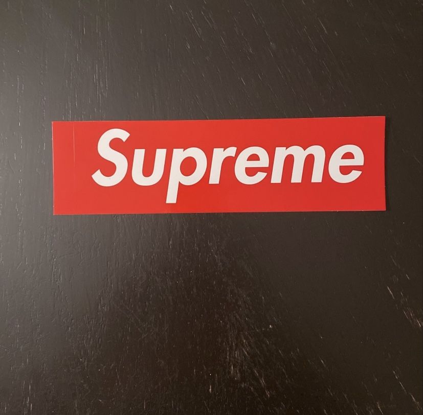 2 Authentic Supreme Box Logo Stickers
