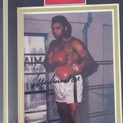 Muhammad ali Signed 5 X 7 