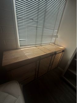 Real wood entertainment center