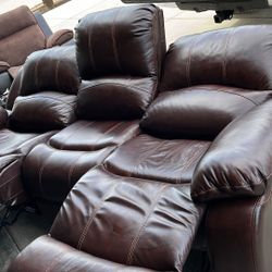 Sofa Power Reclining Sofa – 3-Seater with Dual Electric Recliners