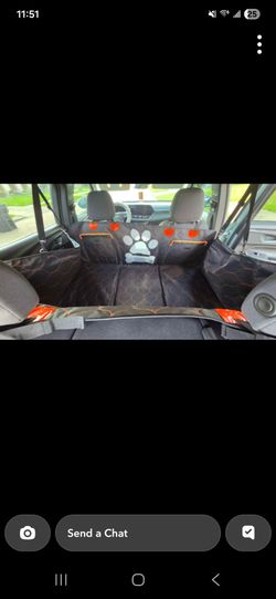 Dog car seat cover for the back seat