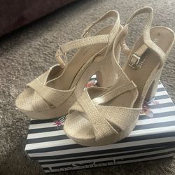 Beiges Heels Size 6.5