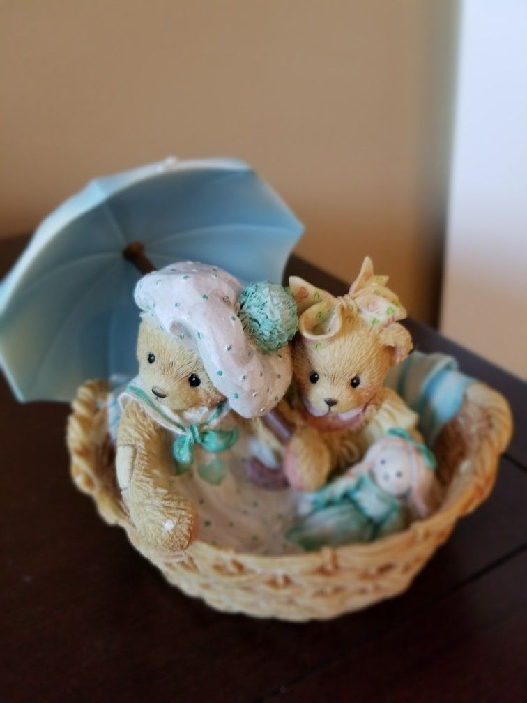 Cherished Teddies Beth And Blossom 1991 P Hillman