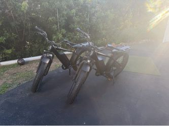 2 electric bikes