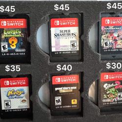 Juegos De Nintendo Switch $40