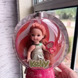 Barbie Kelly Christmas Red Hair Doll with Hot Cocoa 2006 Mattel