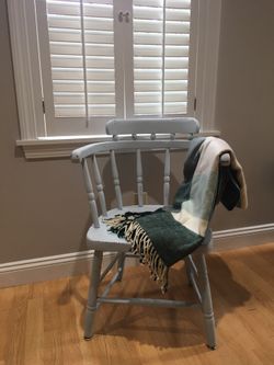 Grey Accent chair, unique and upcycled