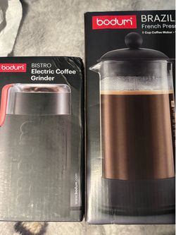 Coffee maker and grinder