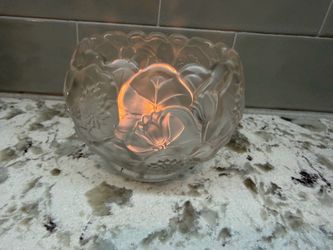 Fenton water lily votive holder
