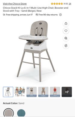 Chicco Stack Hi-Lo 6-in-1 Multi-Use High Chair