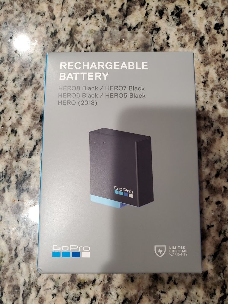 Sealed Gopro Rechargeable Battery Hero 5 6 7 8 Black
