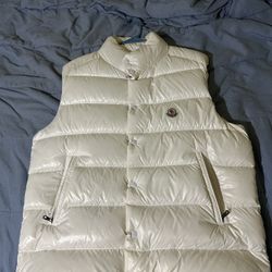 Moncler Tibb Down Vest - White