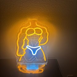 LED muscle man neon light   Fun party / Night Light. 
