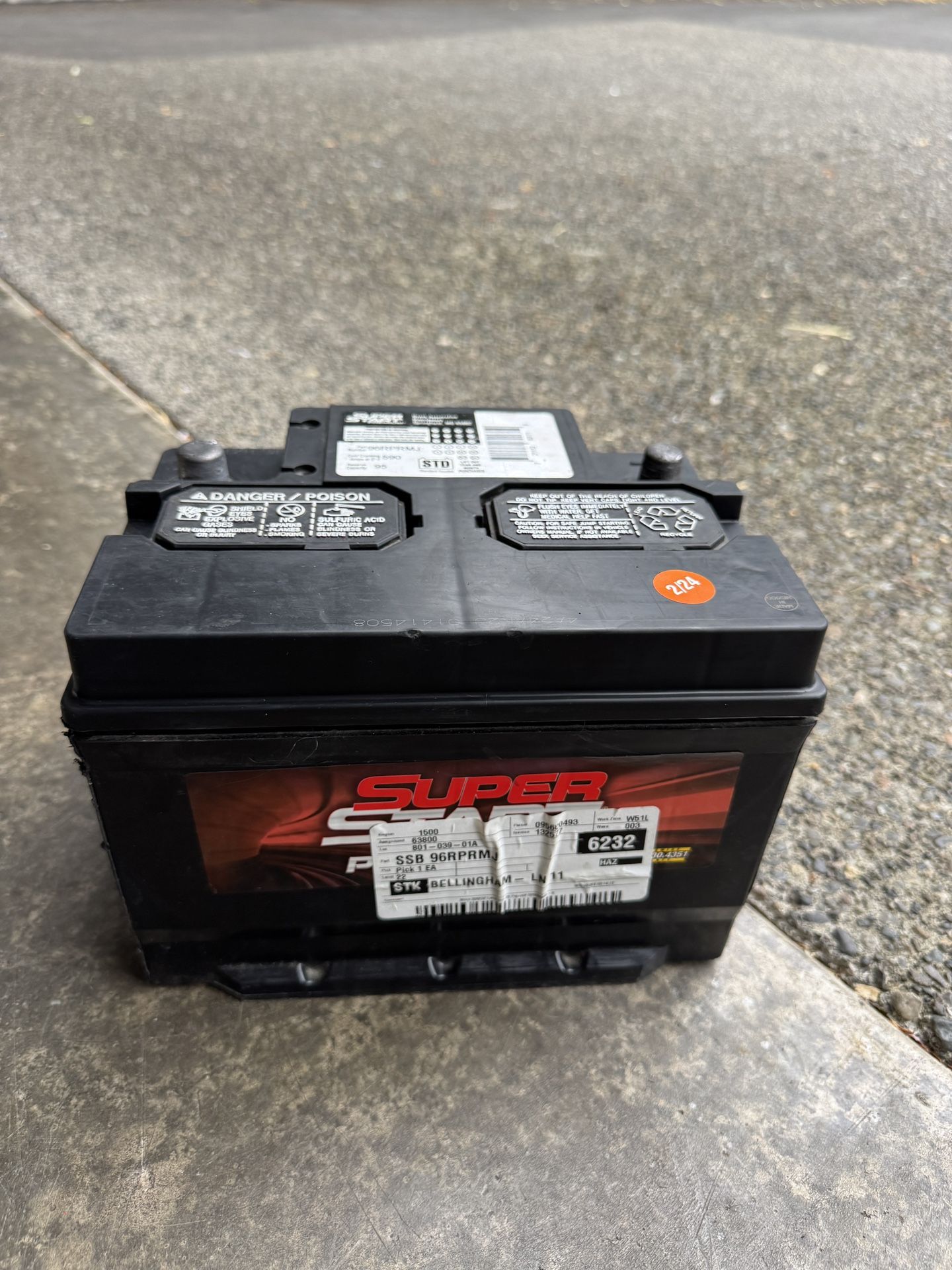 Car Battery Size 96R
