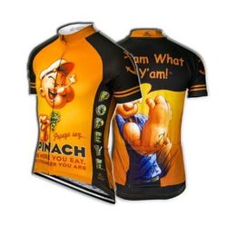 Brainstorm Gear Men's Popeye "I Y'am What I Y'am" Cycling Jersey