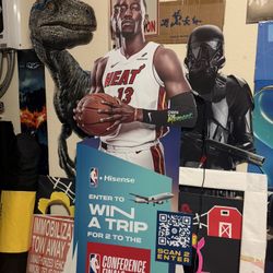 Bam Adebayo Pop up Life Size Cut up 