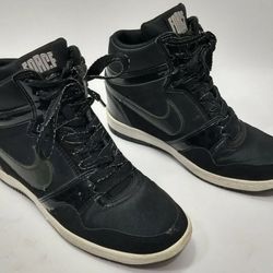 Size 6.5 Nike Air Force Sky High Black Hidden Wedge Shoes Womens  