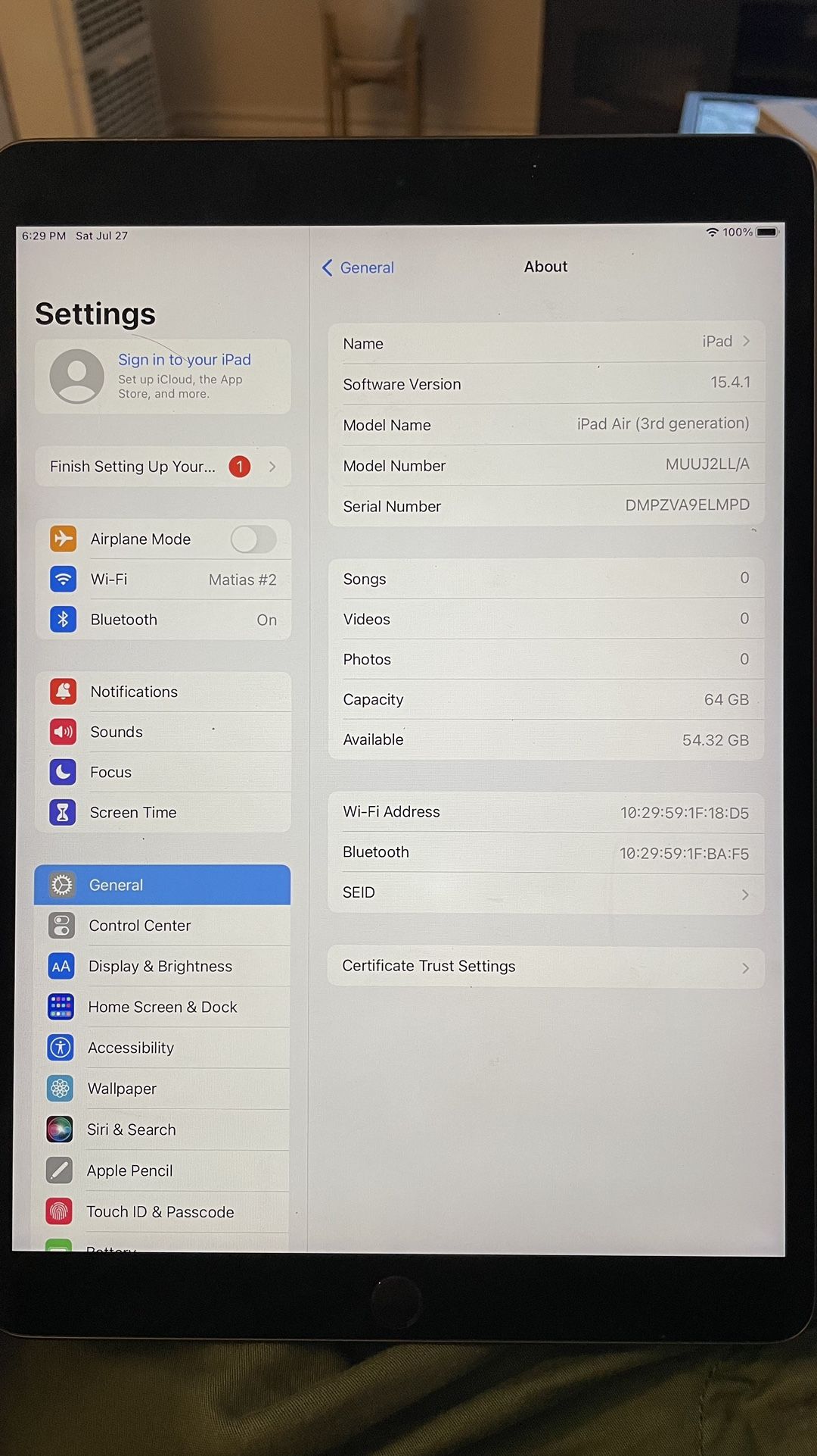 iPad Air 3rd Generation