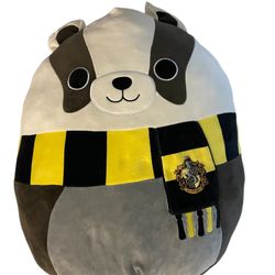 Original Squishmallows Harry Potter Hufflepuff Badger 20" Soft Plush WB
