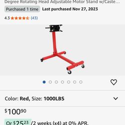 Brand New In Box Engine Stand