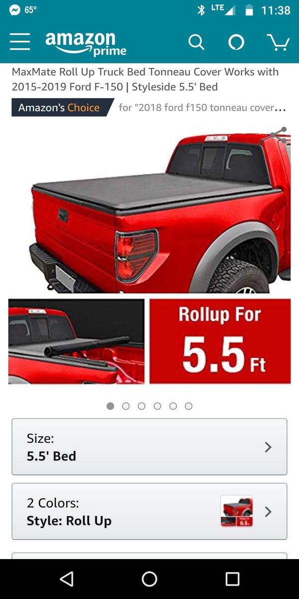 Maxmate Roll Up Truck Bed Tonneau Cover Works With 2015 2019 Ford F 150 Styleside 5 5 Bed For Sale In Trinity Nc Offerup