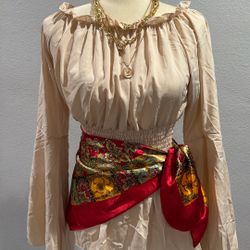 Pirate Blouse Costume Small