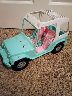 Barbie Pink Passport Jeep Vehicle 2012