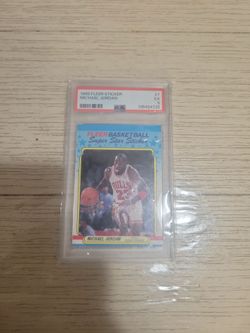 Michael jordan sticker psa 5