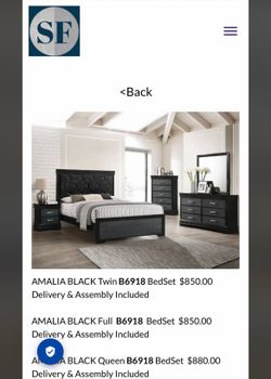 King size bed set
