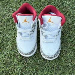 Nike Toddler Air Jordan 3 Retro Cardinal Red Sz(8c)