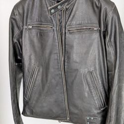 Diesel Vintage Leather Men’s Cafe Racer Jacket