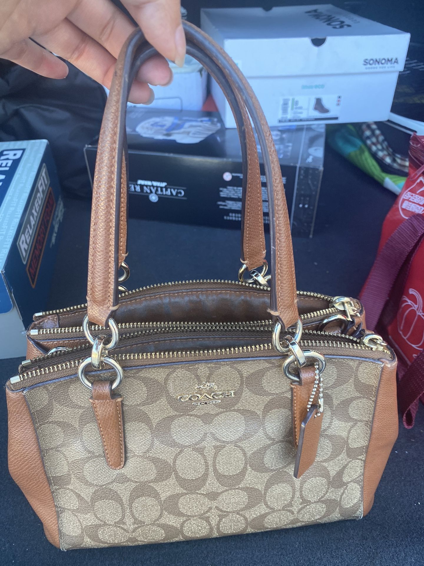 Used Coach Leather Handbag