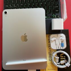 256gb Apple IPad 10th Generation (10.9” Liquid Retina / Latest 2022 ) with pen, keyboard, case & Accessories (warranty 02/ 2025)